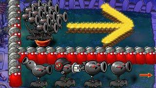 Doom Threepeater and All Doom Pea Gatling vs Dr.Zomboss - Plants vs Zombies Hack