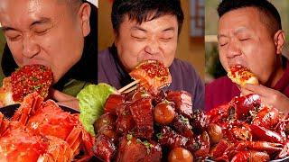 After two and a half years, my cousin finally ate Boston lobster丨Eating Spicy Food and Funny Pranks丨