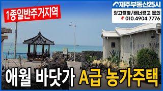 [매물번호0389] 애월 금성리 숨겨진보석같은 곳 바닷가 앞 A급 농가주택 주택수 미포함#제주도부동산