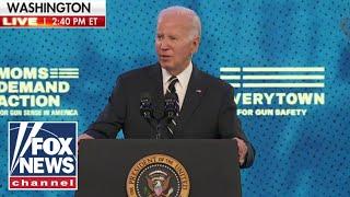 Biden heckled at gun control conference after Hunter's firearms conviction