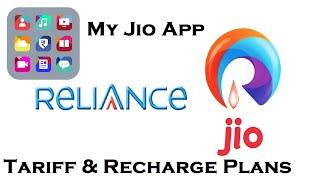 Relience Jio 4G Tariff, Recharge  Plans - My Jio App