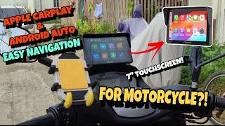 APPLE CARPLAY|ANDROID AUTO FOR MOTORCYCLE|CARPURIDE W702|7 INCHES TOUCHSCREEN|SHEEPVLOGS