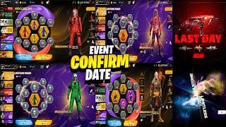 All criminal bundle return | Diwali event 2024 free fire | Next evo vault event |Rank free rewards