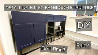 Installing Fitted Bathroom Furniture - DIY Journey - Part 1