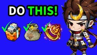 5 Tips for New & Returning Players | Maplestory | GMS | Reboot