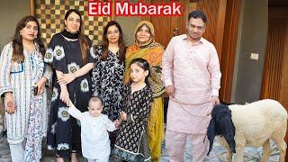 Alhamdulillah First Time Hum Ne Qurbani Ki | Ayesha Eid Pe Sad Q He | 1st Day Eid Look | Momina Ali