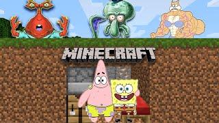 Minecraft Speedrunner VS Hunters - Compilation (SpongeBob & Patrick)