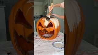 I can’t believe how real this looks  DIY faux ceramic pumpkin! Easy home decor DIY!