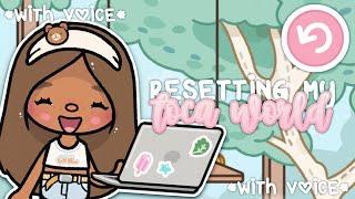 Resetting My Toca World! *AESTHETIC*|| *With Voice* || Toca Life World