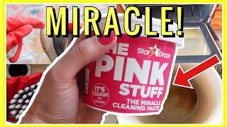 10 GENIUS Ways to Use the PINK STUFF!! (Miracle Deep Cleaning Hacks, Tips & Tricks) | Andrea Jean