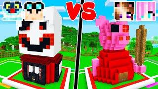 COSTRUISCO LA CASA DI PIGGY SU MINECRAFT!  - Sfida di Case