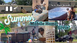 Summer Mobile Home Livin’ | Future House Plans | New Pool #mobilehomeliving
