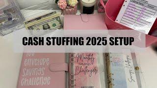 CASH ENVELOPE STUFFING 2025 SETUP | New Cash Stuffing Envelopes