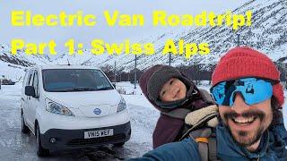 Part 1: ELECTRIC CAMPERVAN winter road trip! | UK to Greece via Swiss Alps