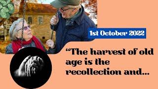 International Day of Older person Speech | World Day of Older person 1st October 2022