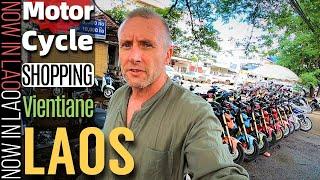 Motorcycle Shopping in Vientiane Laos | Now in Lao