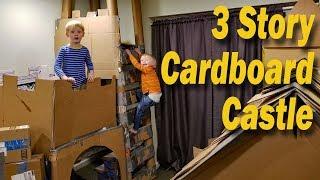 3 Story Cardboard Castle with draw bridge!!!!