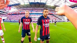 First match on the field with body camera Köln - Ac Milan