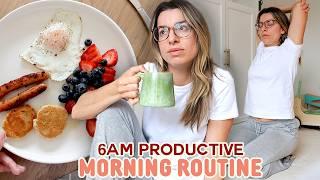 6am Productive Morning Routine with 2 Kids | GRWM, Breakfast Prep & OUR NANNY?!