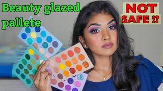 Trying BEAUTY GLAZED colourboard eyeshadow pallete | Talking about Asbestos issue