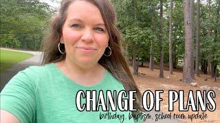 Change of plans || Millies birthday, baptism, and homeschool room update