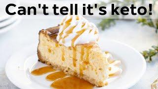 KETO CHEESECAKE | No Water Bath Required | 3 g net carbs