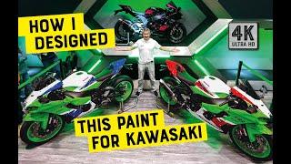 Kawasaki asked me to design their ZX-10RR 40th anniversary paintscheme