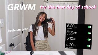 GRWM FOR THE FIRST DAY OF HIGHSCHOOL | freshman yr!!