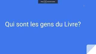 Qui sont les gens du Livre?