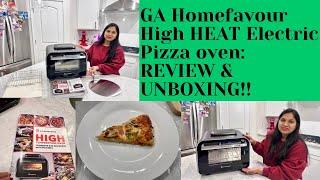 UNBOXING & REVIEW : GA HOMEFAVOR HIGH HEAT ELECTRIC PIZAA OVEN,GA HOMEFAVOR PIZZA OVEN REVIEW UNBOX