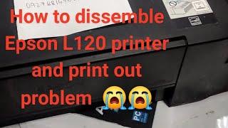 #how  to dissemble Epson L121 ,, L120  printer  And CLEAN print out problem 