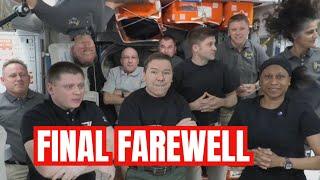 SpaceX Crew8 Farewell Remarks