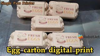 Egg carton digital printer: custom your carton with robotjet single pass digital printer! #printer