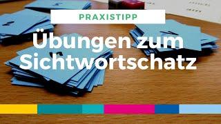 Würfellauf, Wörterbingo, Blitzwortlesen und Co.: Übungen zum Sichtwortschatz