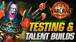 The War Within Beta Warlock Talent Builds and Combat Testing! AOE and ST!