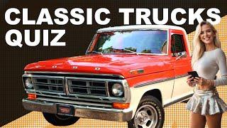 Can You Pass This Classic TRUCKS Quiz?