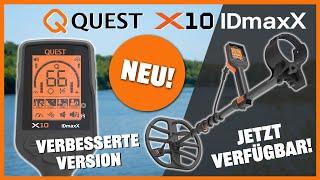 STARKE SUCHTIEFE! Erlebt den neuen Quest X10 IDmaxX Metalldetektor - X10 IDmaxX Deutsch