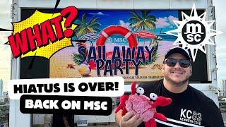 My MSC comeback on MSC Seascape - Room Tour  13041 /Sail Away Party and more…