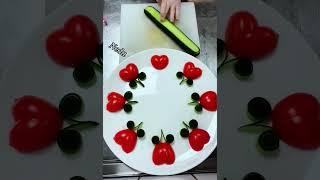 Cute and easy fruit and vegetables decorations# food carving #shortsyoutube 