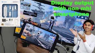 how to get display output with non mhl smartphone, how to live stream with  facecame, Zoook A300