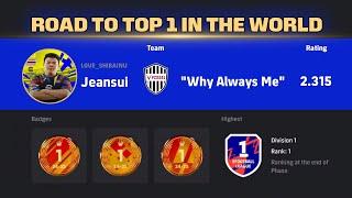 JEANSUI "WHY ALWAYS ME" TOP 1 IN THE WORLD | EFOOTBALL LEAGUE PHASE 4