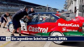 MOTOR TV22: Schnitzer Classic BMW 320i E36 STC & BMW E36 STW  beim Oldtimer Grand Prix 2024