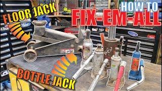 How to REPAIR Hydraulic Jacks & How they WORK Bottle, Floor, Pallet, ETC