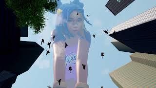 Giantess Neon Growth | Palkia Repost