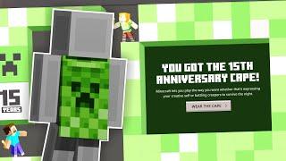 NEW LIMITED Minecraft Cape for 15th Anniversary! CLAIM NOW!