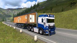 ETS2 Online - Vận Chuyển Nhà Bằng Xe Đầu Kéo Scania Độ