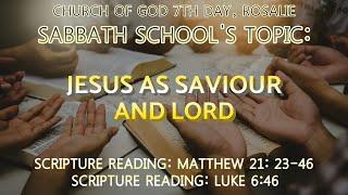 Church of God 7th Day (Jamaica) | Sabbath School