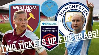 West Ham United v Manchester City | Two Tickets up for grabs! | WSL.