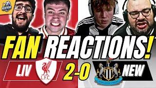 LIVERPOOL & NEWCASTLE FANS REACTION TO LIVERPOOL 2-0 NEWCASTLE | PREMIER LEAGUE FAN REACTIONS