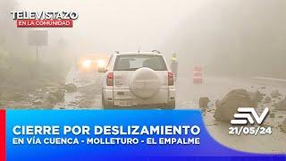 Deslizamiento causó nuevo cierre en vía Cuenca - Molleturo - El Empalme| Televistazo en la Comunidad